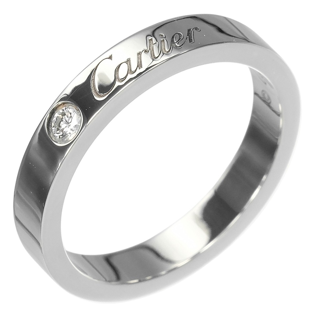 CARTIER Silver Diamond Ring